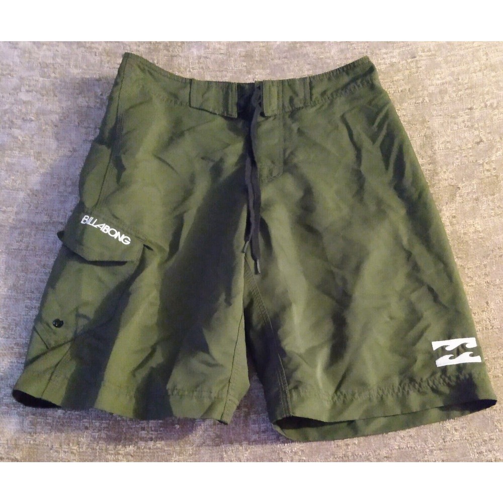 Billabong Cycler Board Shorts 30 Waist Surf Beach Outdoor Green Wave Sport
